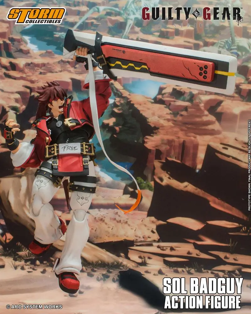 Guilty Gear Action Figure 1/12 Sol Badguy 18 cm product photo