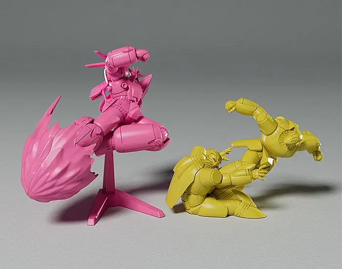 Gunbuster Plastic Model Kit PLAMAX MF-64: minimum factory Gunbuster Super Inazuma Kick/RX-7 Inazuma Kick Effect Color Ver. 7 cm product photo