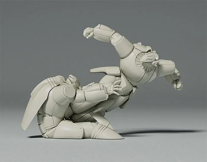 Gunbuster Plastic Model Kit PLAMAX MF-65: minimum factory Gunbuster Super Inazuma Kick/RX-7 Inazuma Kick Buster Machine Color Ver. 7 cm product photo