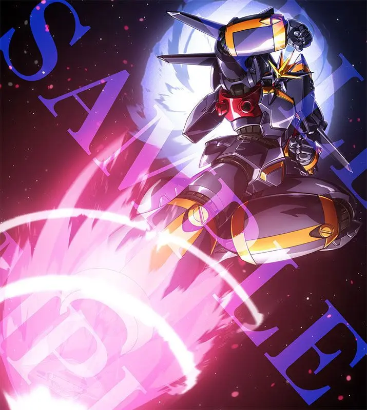 Gunbuster Plastic Model Kit PLAMAX MF-65: minimum factory Gunbuster Super Inazuma Kick/RX-7 Inazuma Kick Buster Machine Color Ver. 7 cm product photo