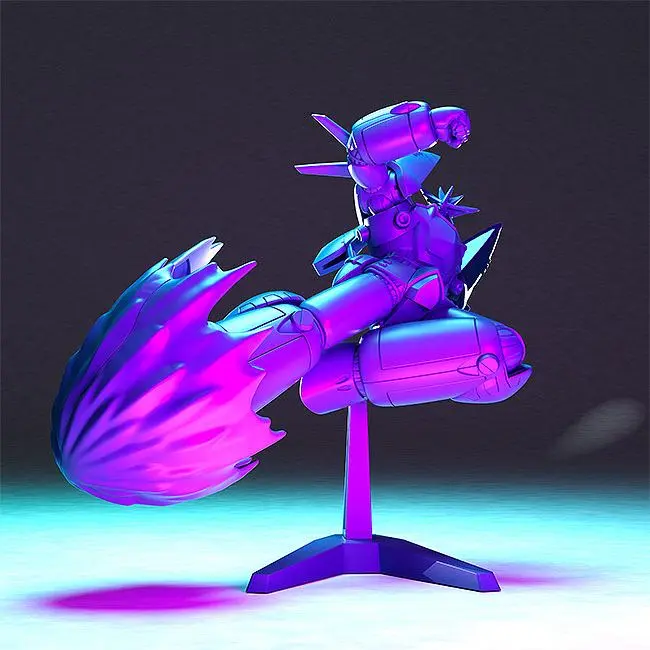 Gunbuster Plastic Model Kit PLAMAX MF-65: minimum factory Gunbuster Super Inazuma Kick/RX-7 Inazuma Kick Buster Machine Color Ver. 7 cm product photo