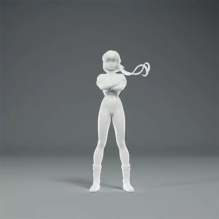 Gunbuster Plastic Model Kit PLAMAX MF-81: minimum factory Noriko Takaya with Gunbuster: Effect Color Ver. 12 cm product photo