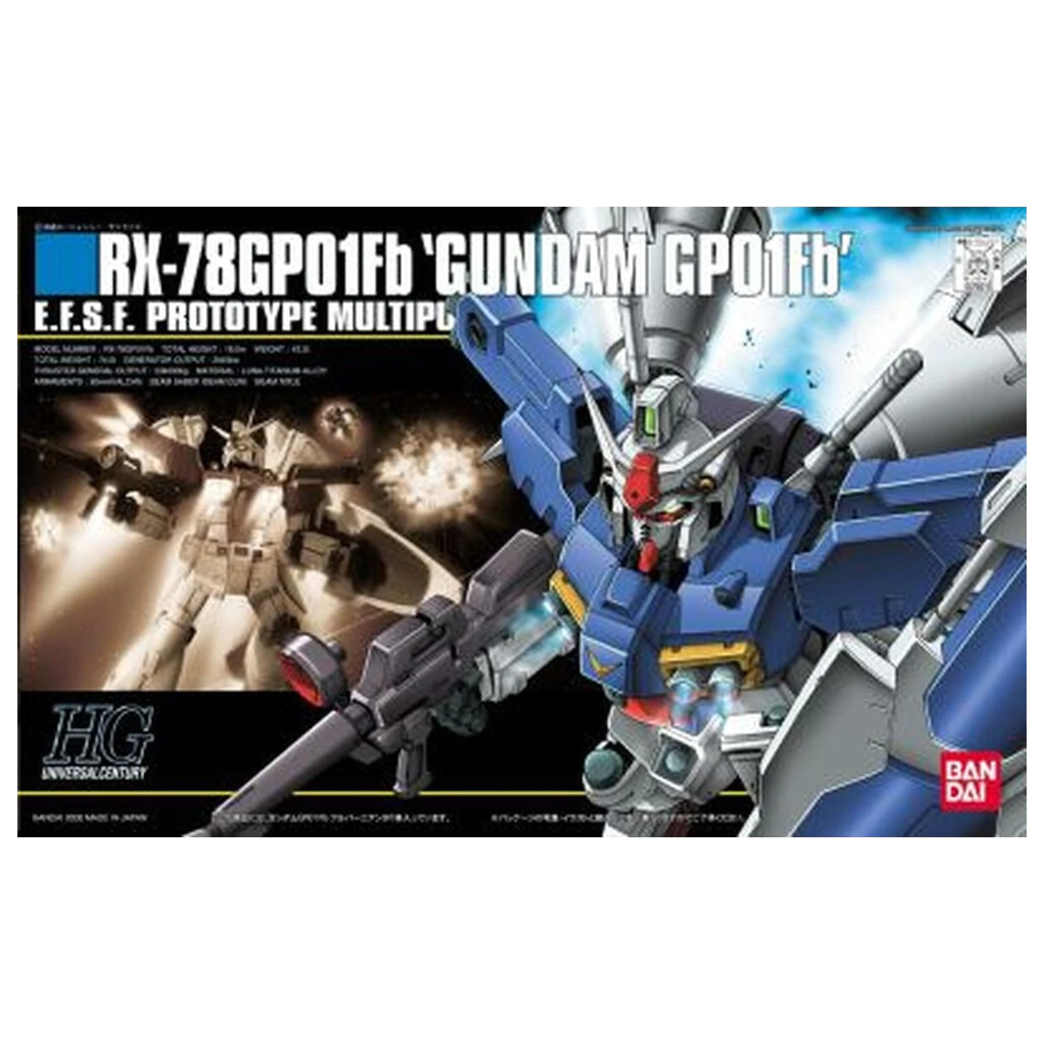 Gundam 0083 Stardust Memory RX-78GP01-Fb Gundam Full Vernian Zephyranthes Mobile Suit Model Kit HG 1/144 product photo