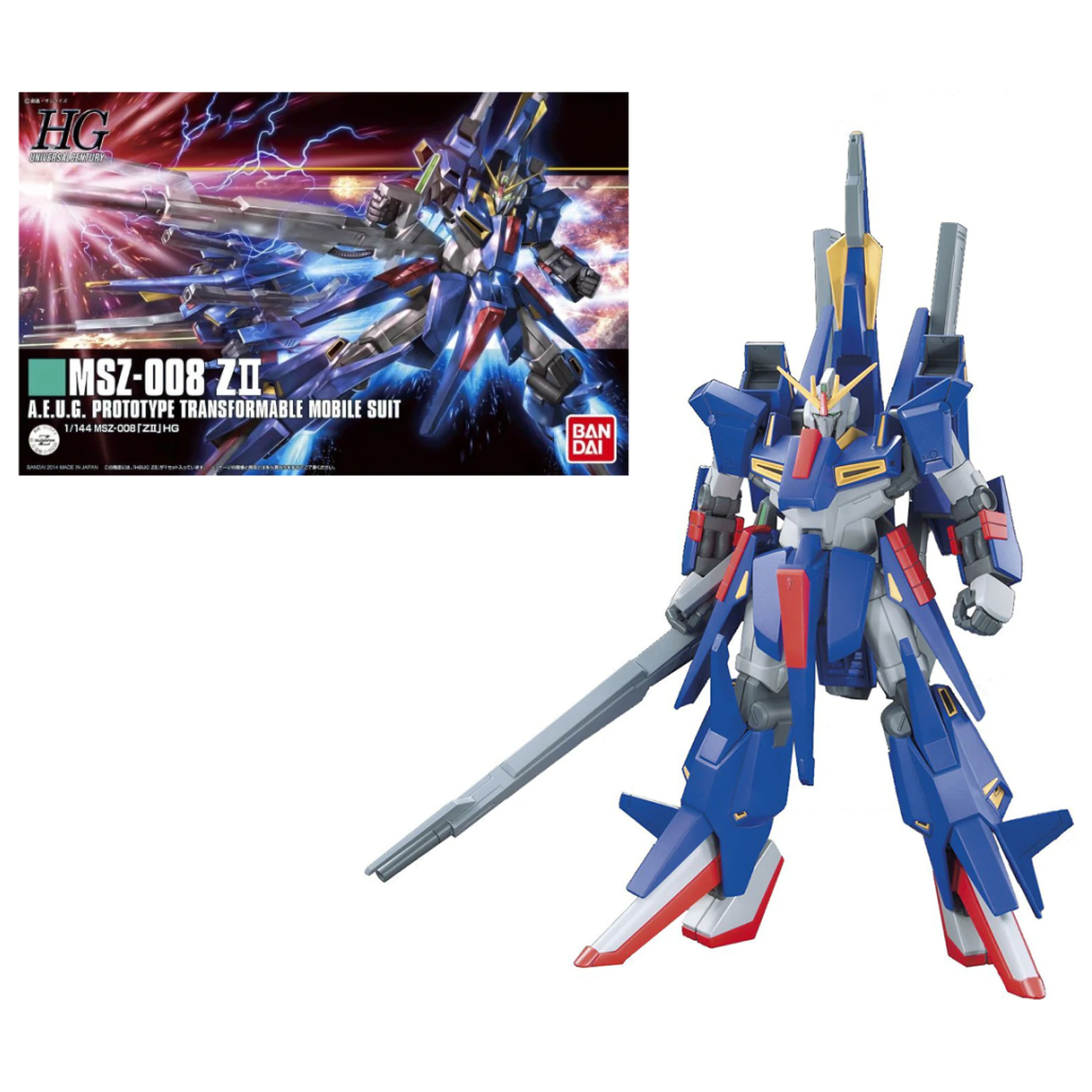 Gundam 1/144 HGUC Z II Model Kit product photo