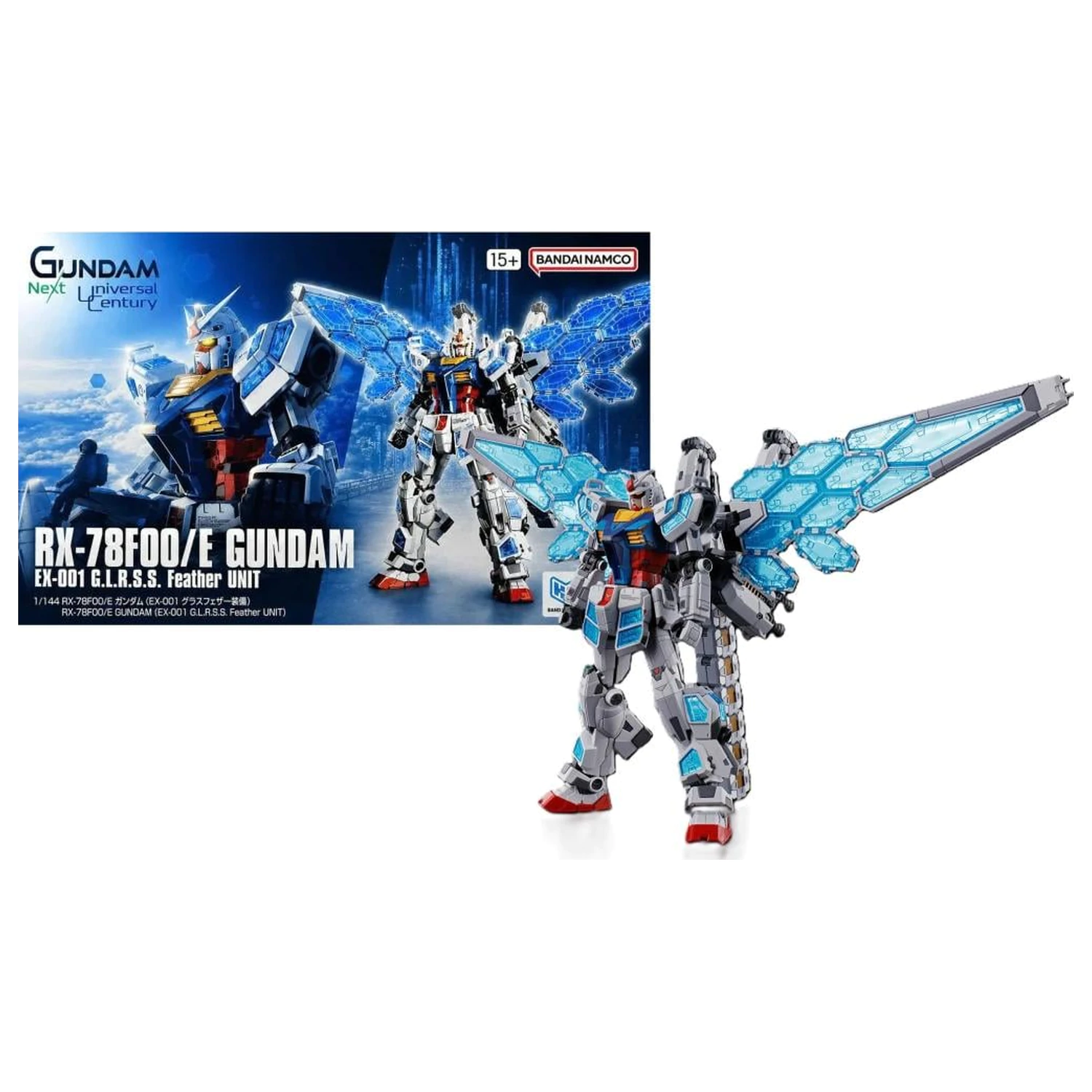 Gundam 1/144 RX-78F00/E (EX-001 G.L.R.S.S. Feather Unit) Model Kit product photo