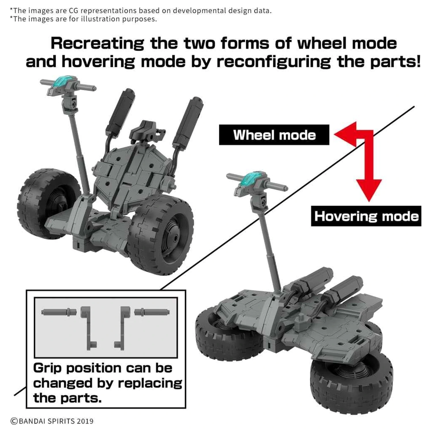 Gundam 30MM 1/144 Extended Armament Vehicle B Model Kit product photo