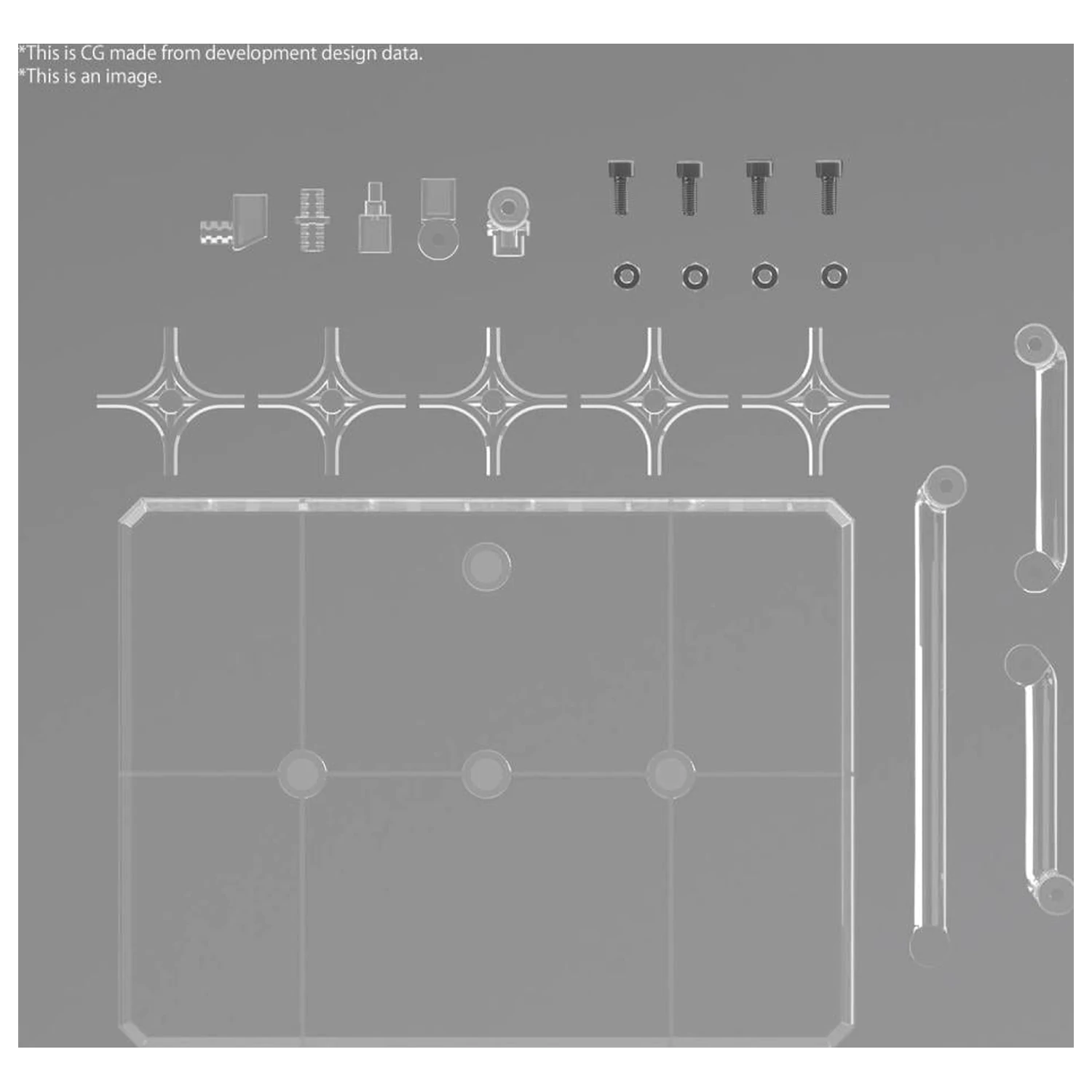 Gundam Action Base 8 (Clear Color) Model Kit product photo