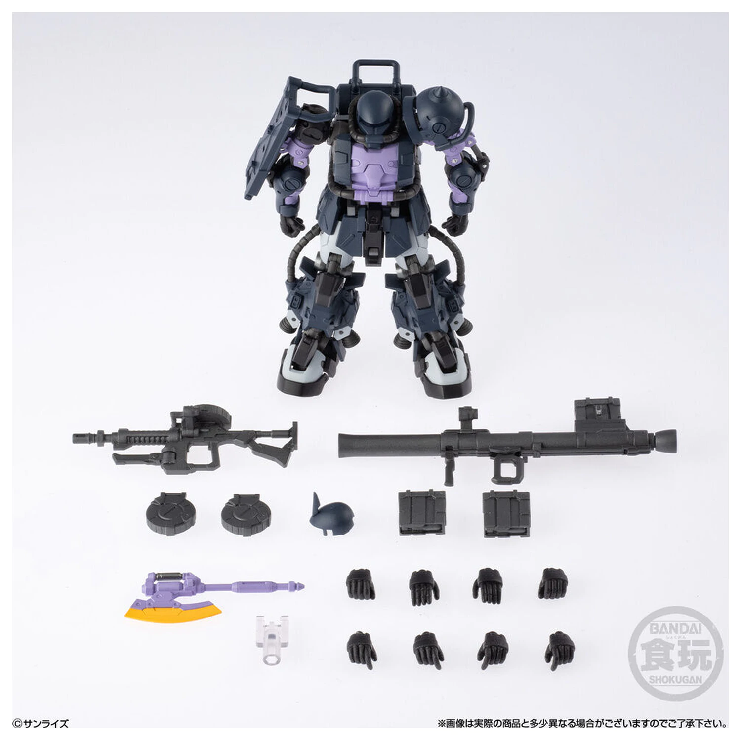 Gundam Artifact PRO High Mobility Zaku II Black Tri-Stars Specification figure 10cm product photo