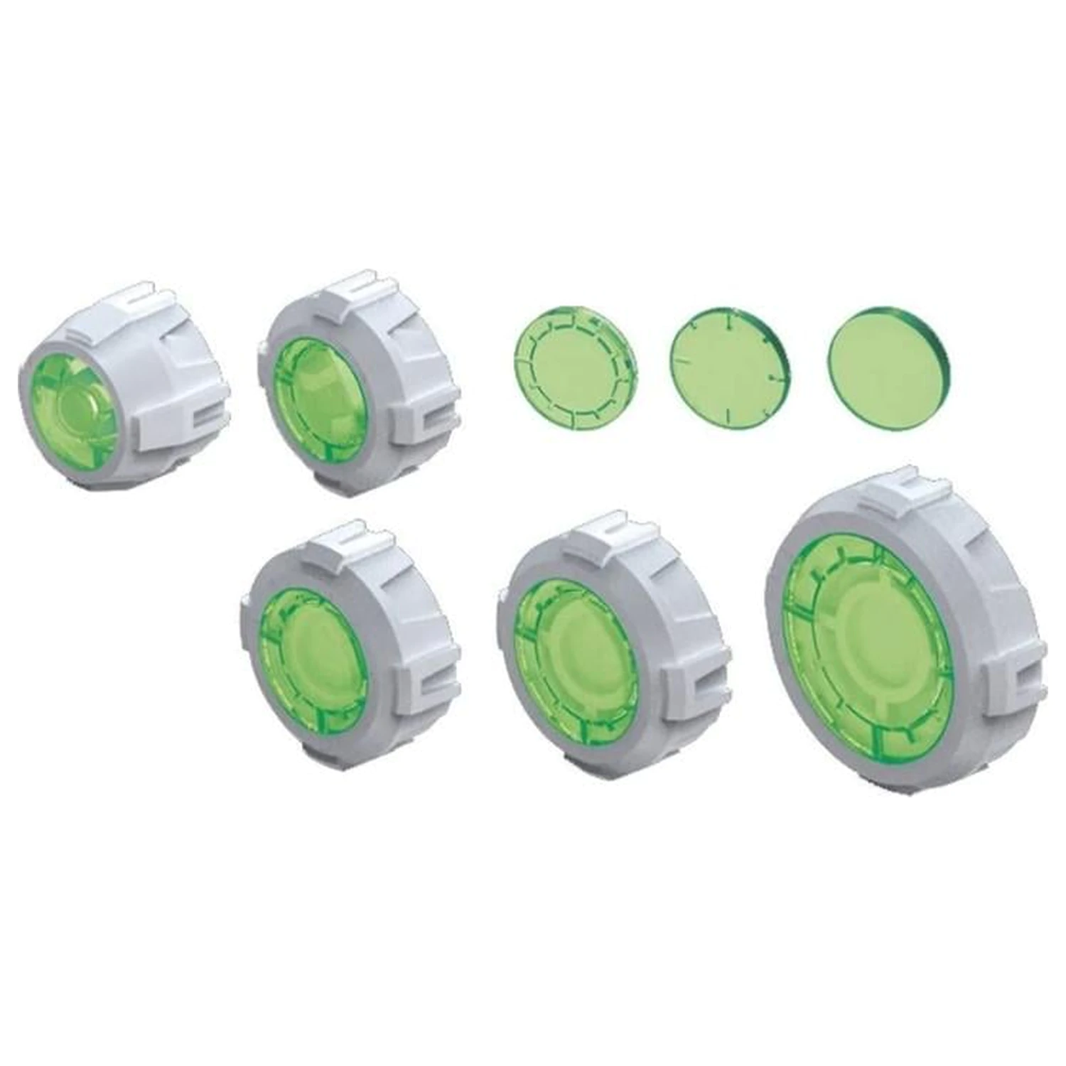 Gundam Builders Parts HD Sight Lens Green Model Kit accessory pack product photo
