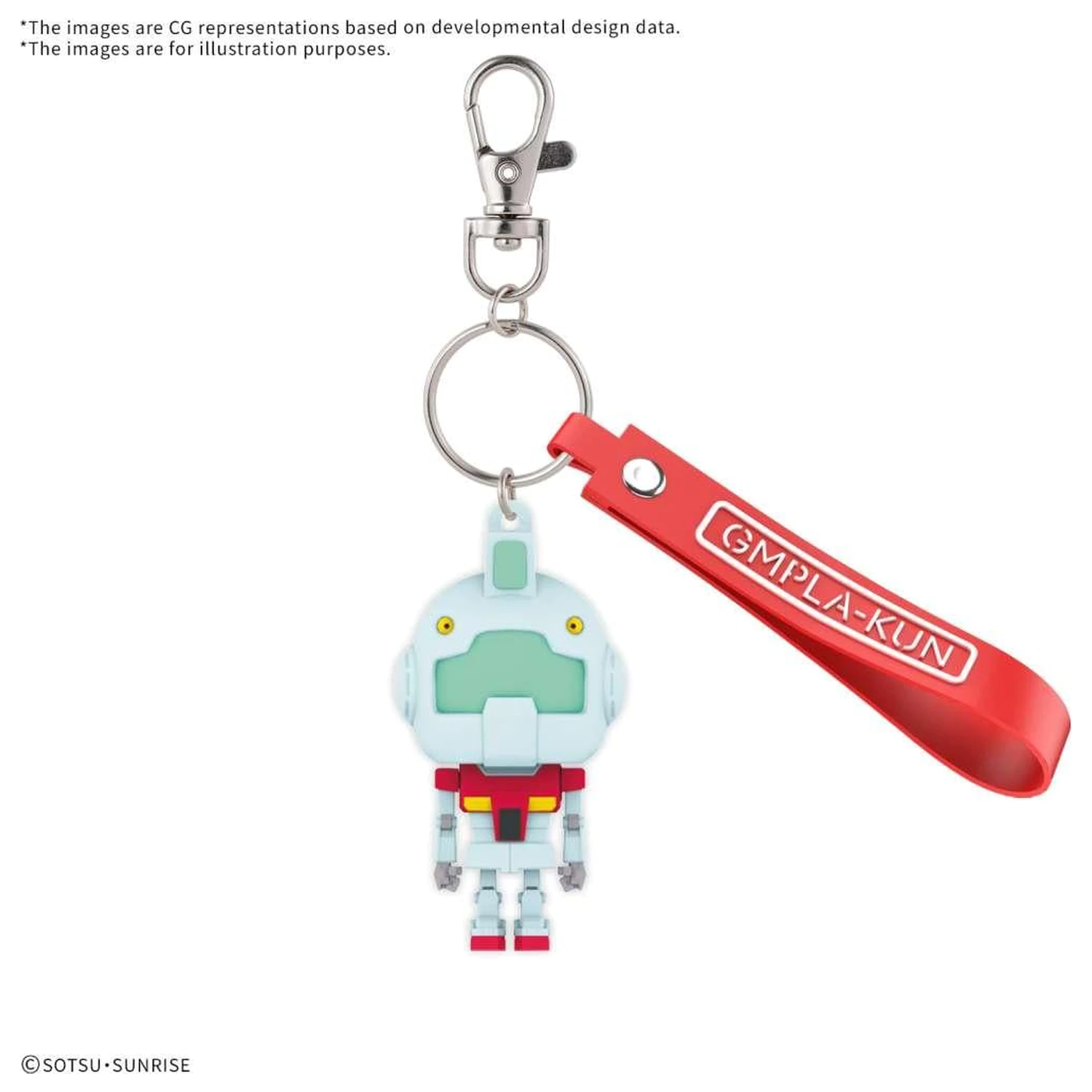 GUNDAM GP01 Gundam GP01 Gunpla-Kun 3D Rubber Mascot Keychain product photo