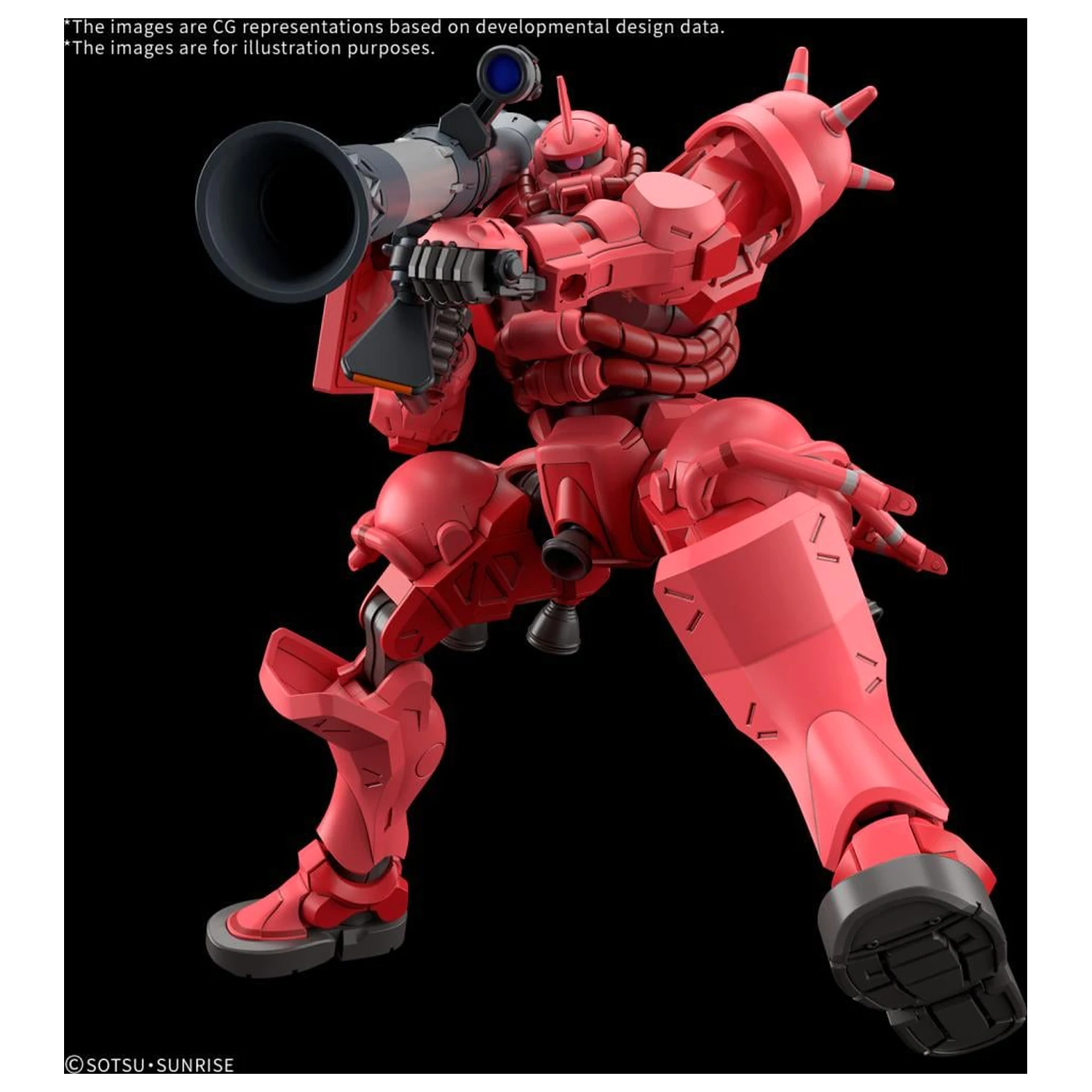 GUNDAM HG 1/144 Char's Zaku (GQ) Model Kit product photo