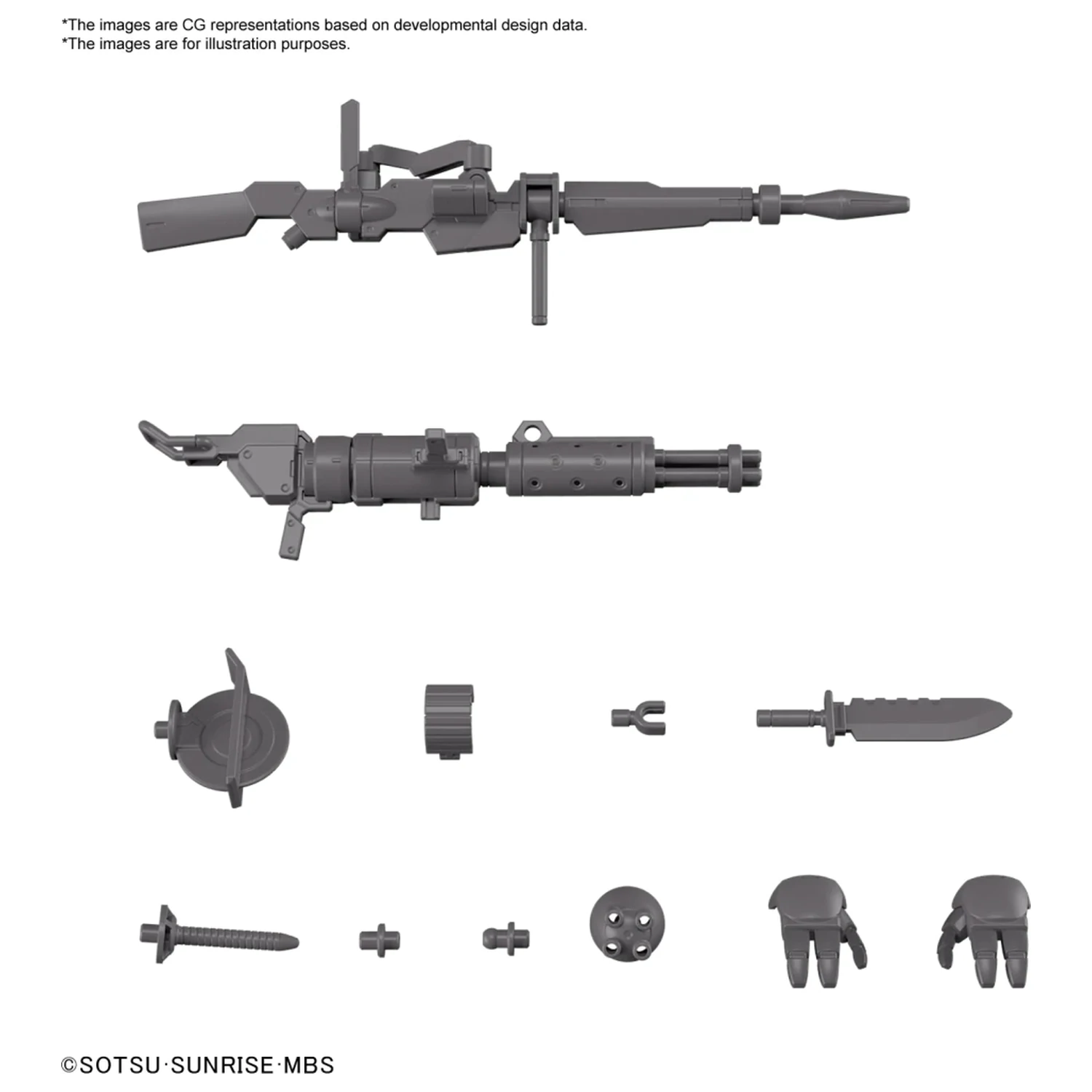 Gundam HG 1/144 Expansion Parts Set for Demi Trainer Model Kit product photo