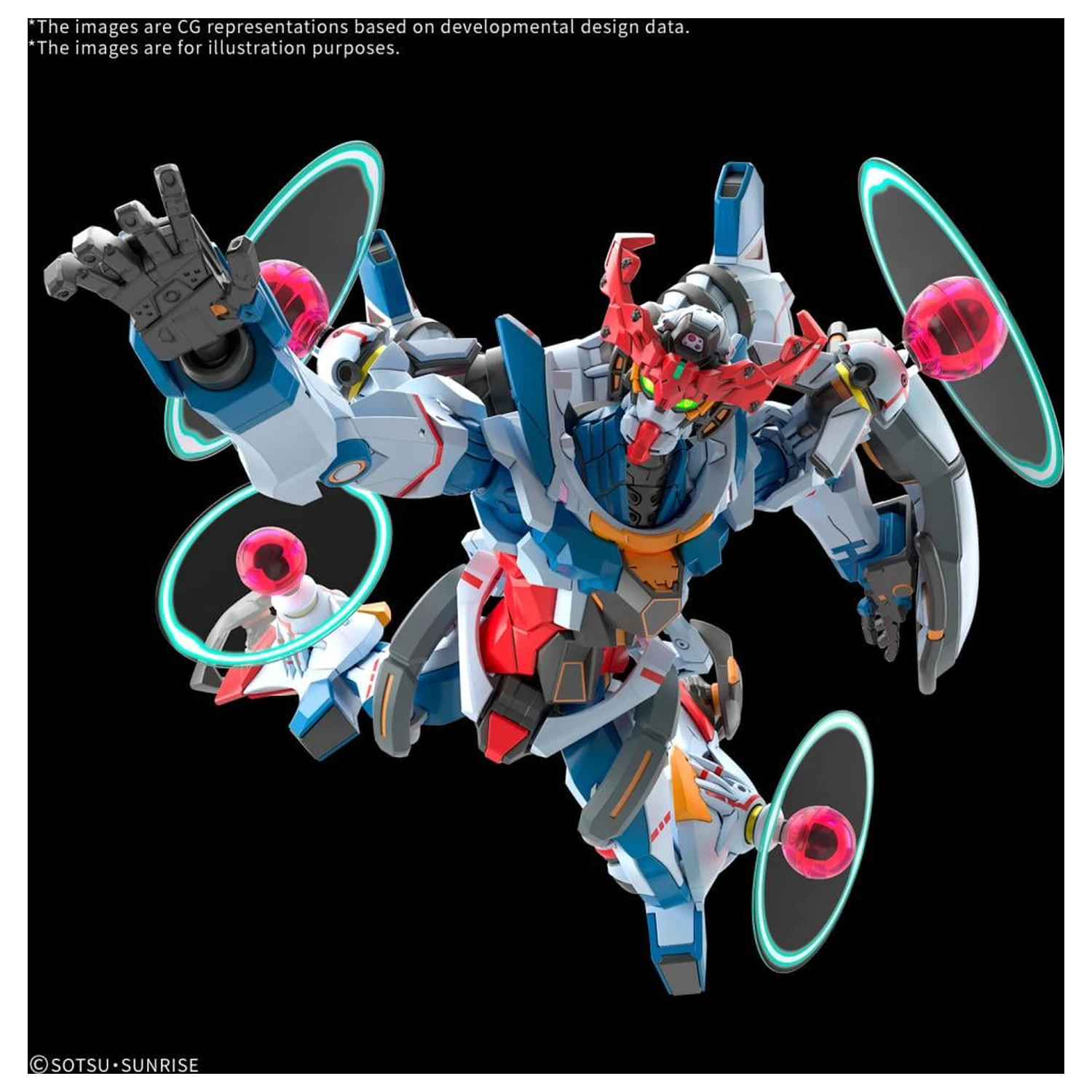 Gundam HG 1/144 GQuuuuuuX (Endymion Unit Awakened) Model Kit product photo