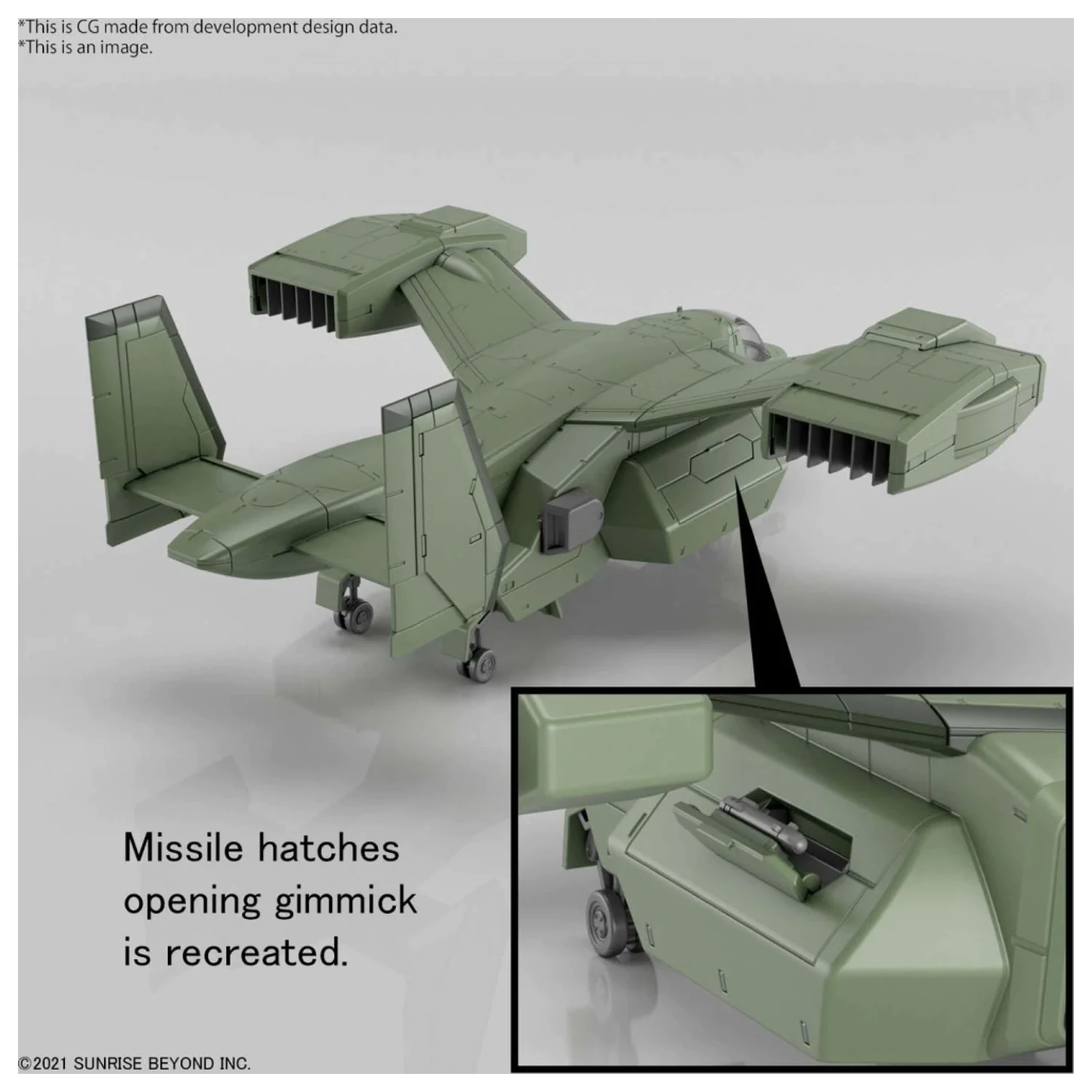 Gundam HG 1/72 V-33 Stork Carrier Model Kit product photo