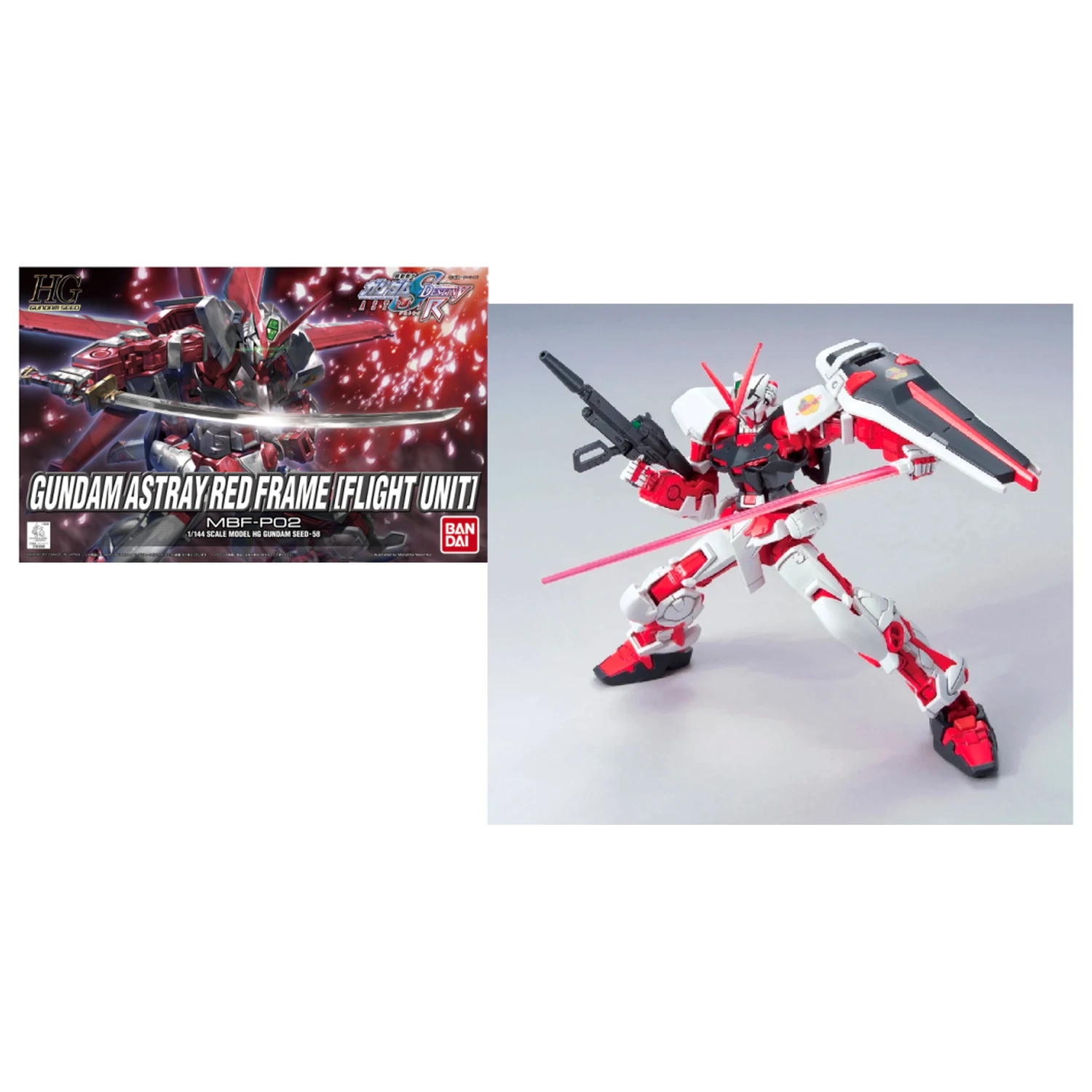 Gundam HG Gundam Astray Red Frame Flight Unit 1/144 Model Kit product photo