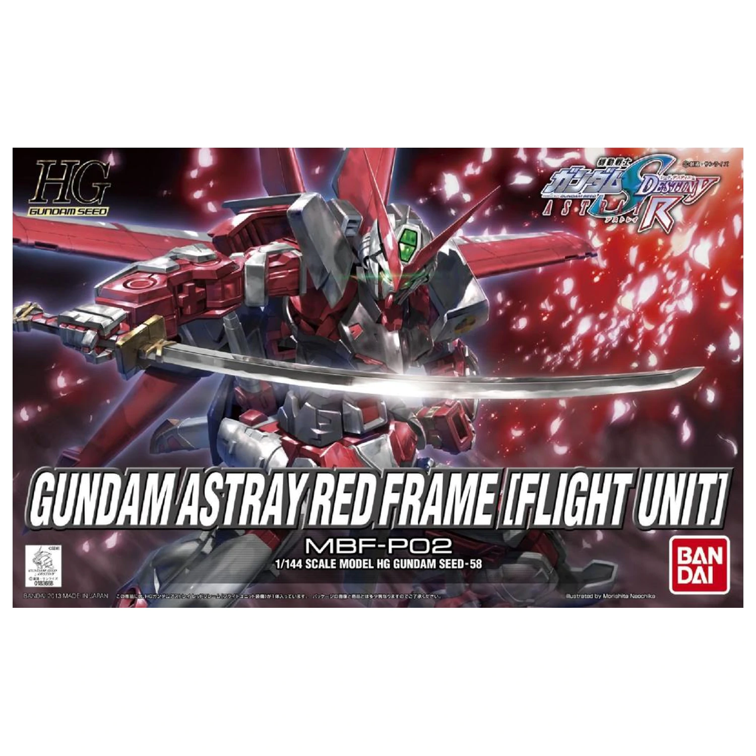 Gundam HG Gundam Astray Red Frame Flight Unit 1/144 Model Kit product photo