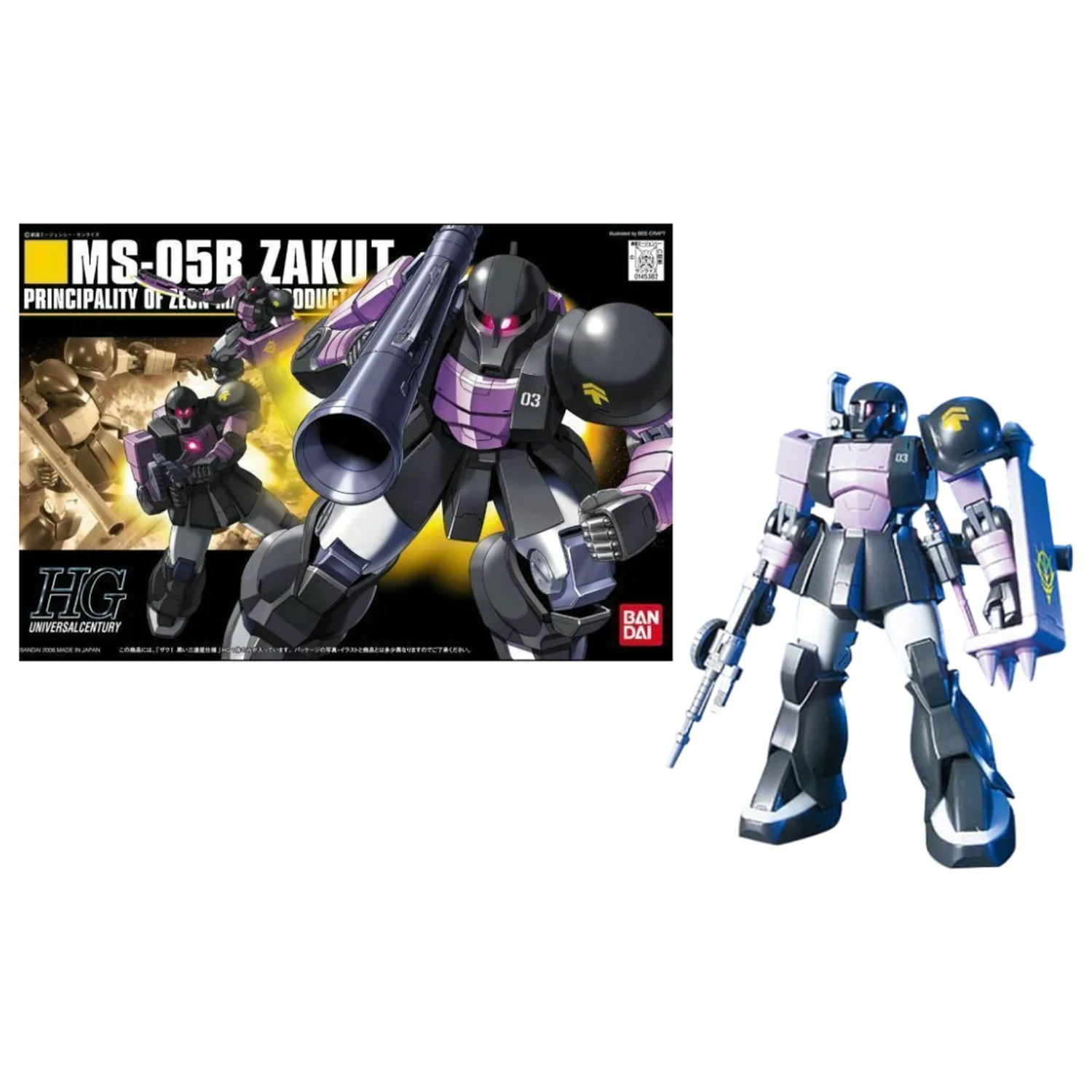 Gundam HGUC 1/144 MS-05B Zaku 1 Model Kit product photo