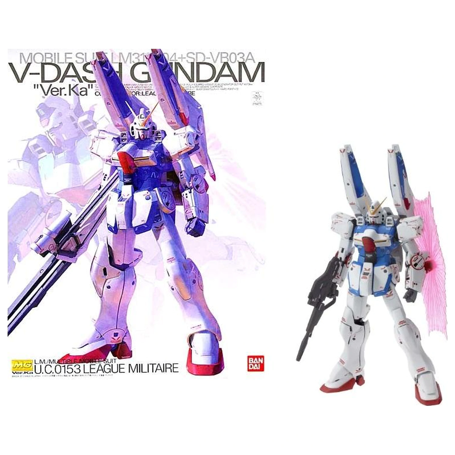 GUNDAM MG 1/100 V-Dash Gundam Ver. Ka Model Kit product photo