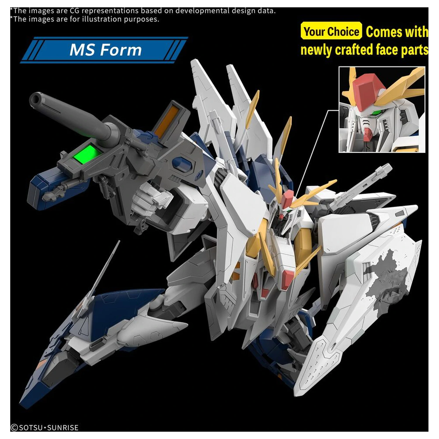 Gundam MSG: Hathaway: The Sorcery of Nymph Circe HG 1/144 XI Gundam Hathaway Nymph model kit product photo