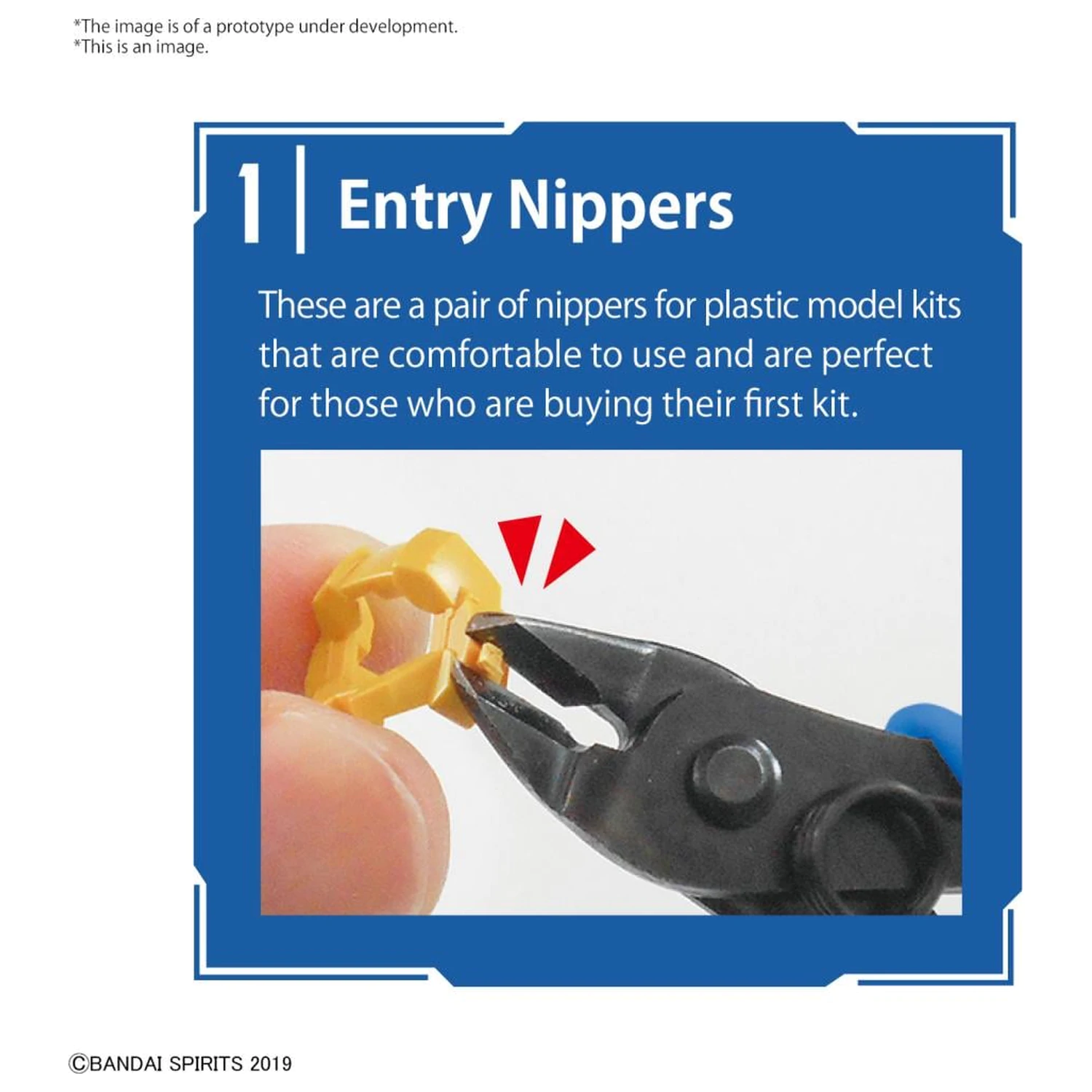 Gundam Nipper Bandai Spirits Entry Tool Set Model Kit product photo