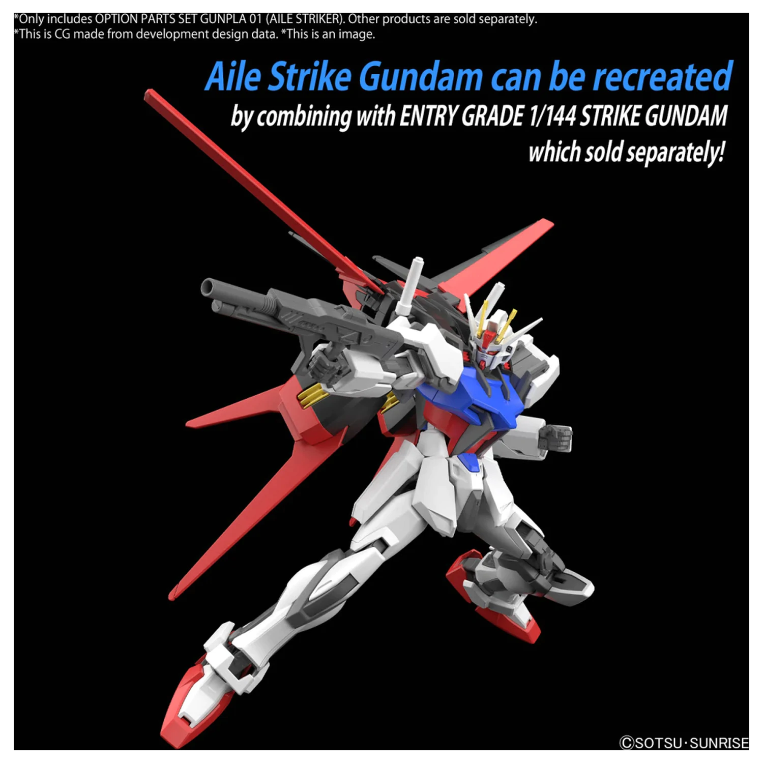 GUNDAM Option Parts Set Gunpla 01 (Aile Striker) Model Kit product photo