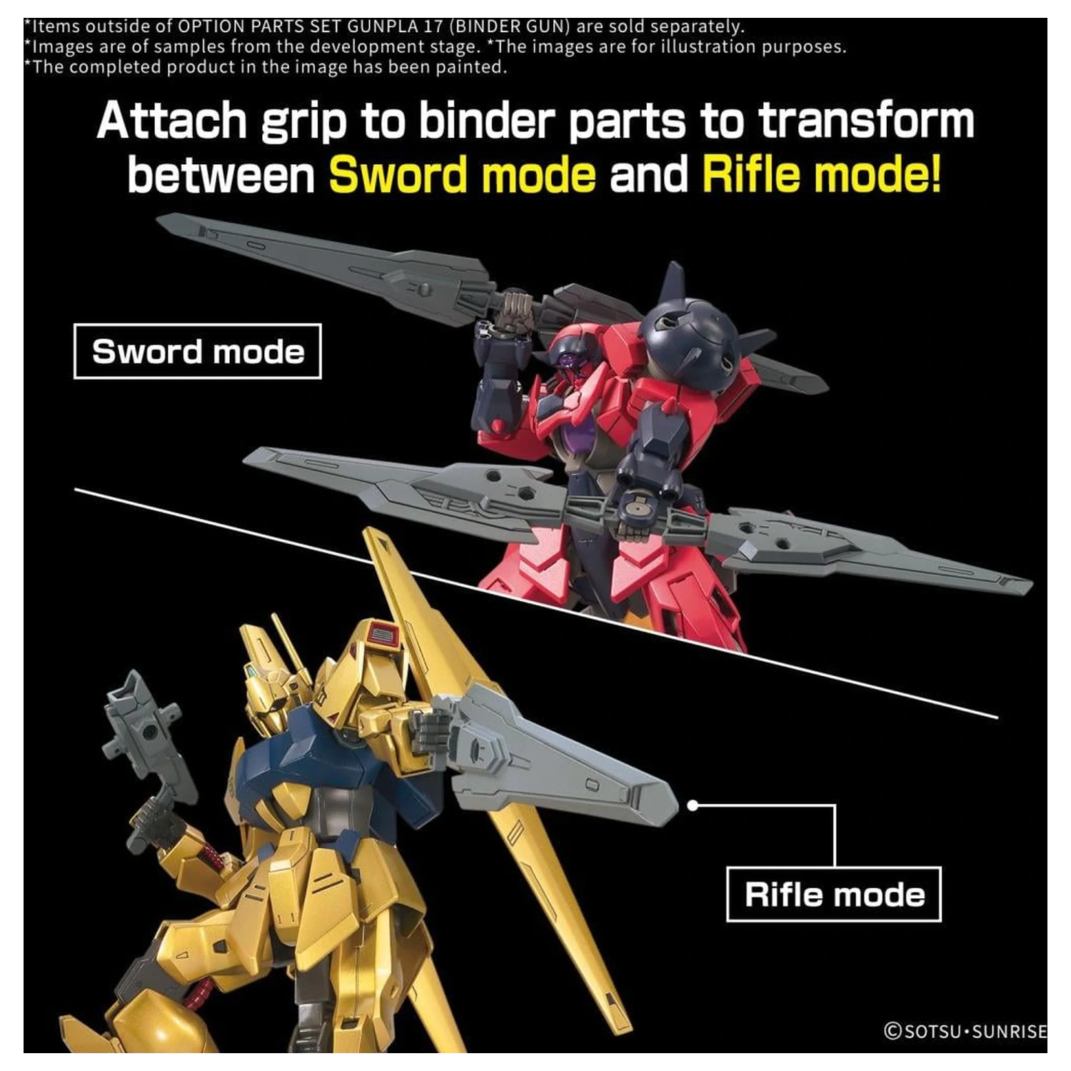 Gundam Option Parts Set Gunpla 17 (Binder Gun) Model Kit product photo