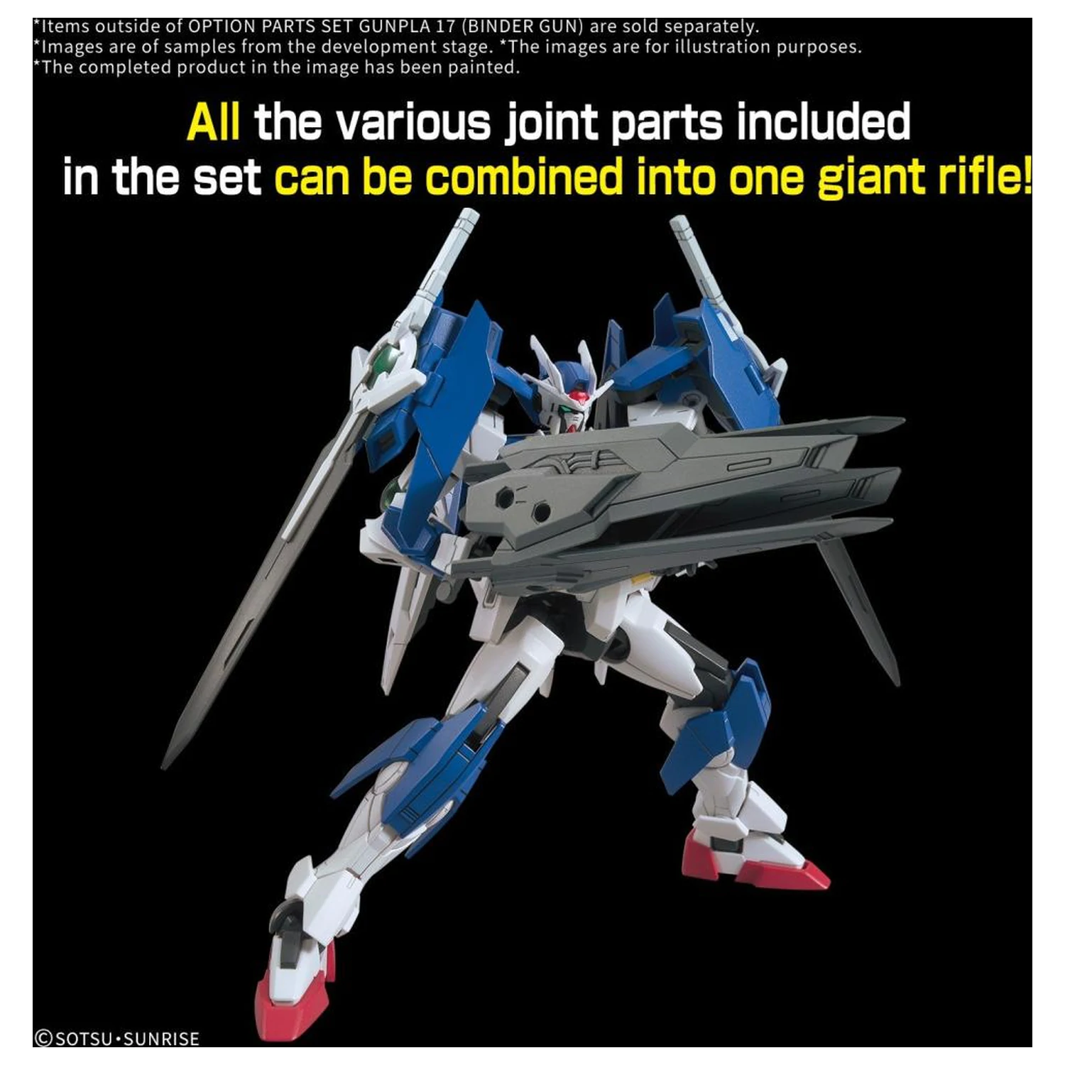 Gundam Option Parts Set Gunpla 17 (Binder Gun) Model Kit product photo