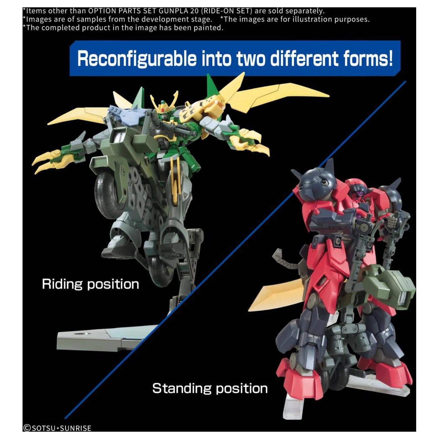 Gundam Option Parts Set Gunpla 20 (Ride-on Set) Model Kit product photo