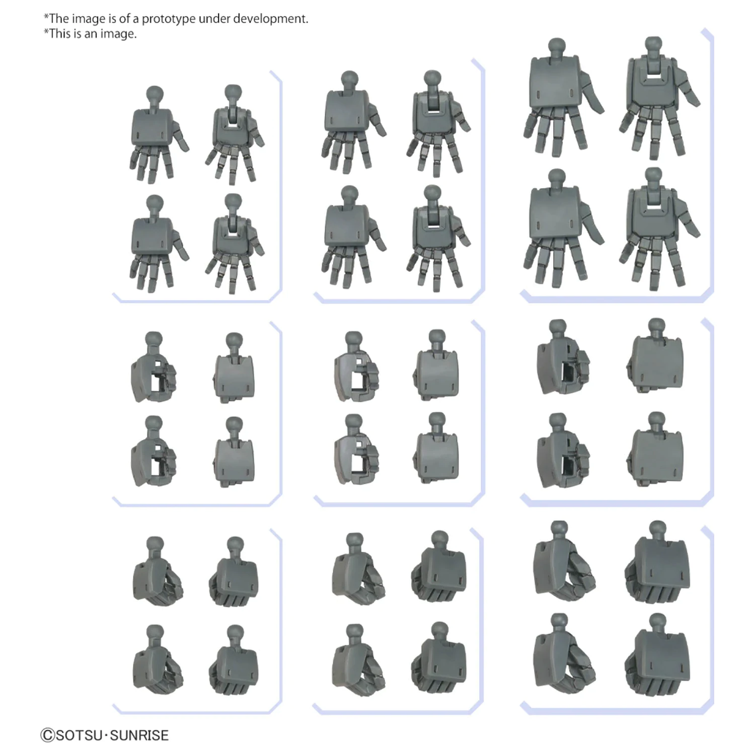 Gundam Option Parts Set Gunpla 3 (Build Hands Edge) Model Kit product photo