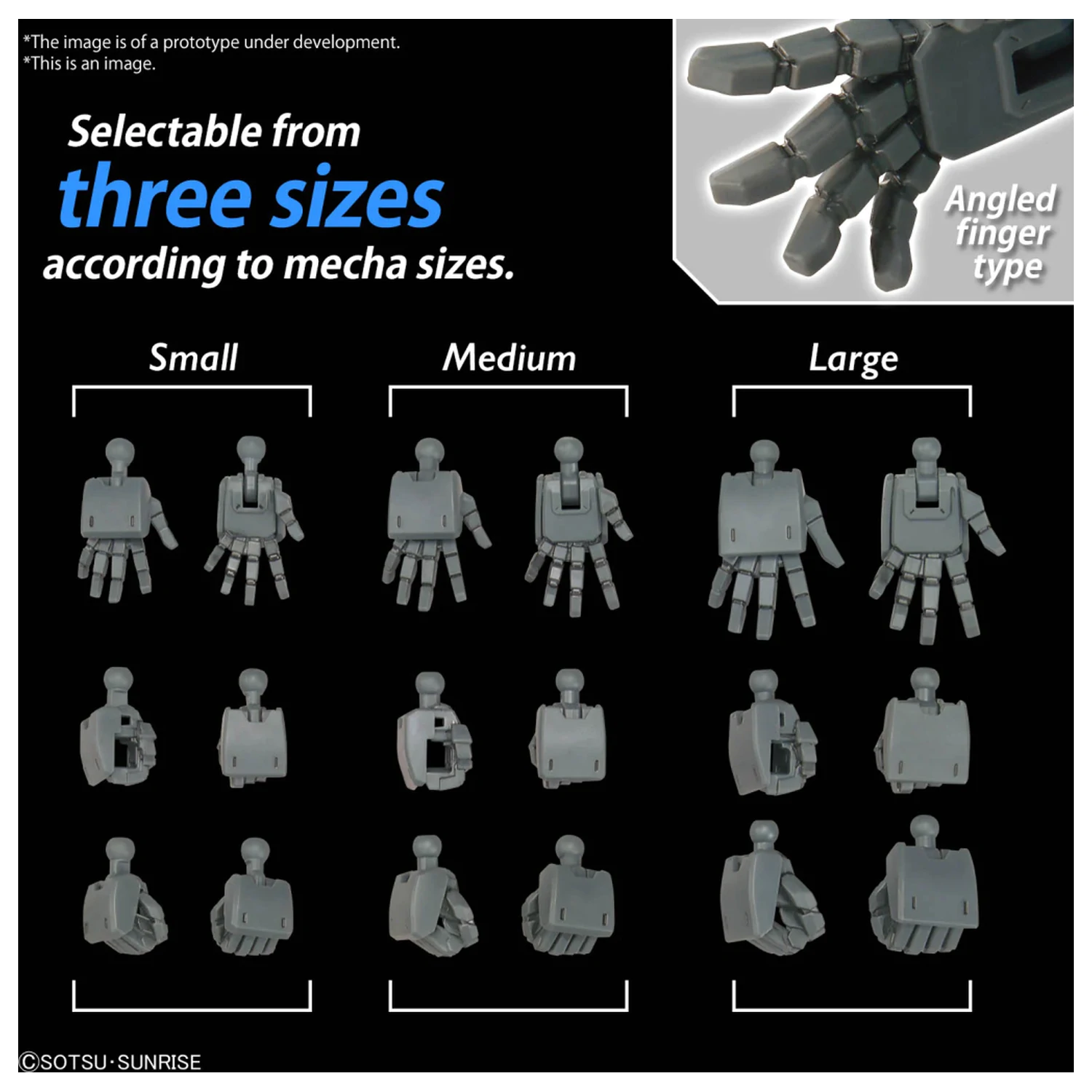 Gundam Option Parts Set Gunpla 3 (Build Hands Edge) Model Kit product photo