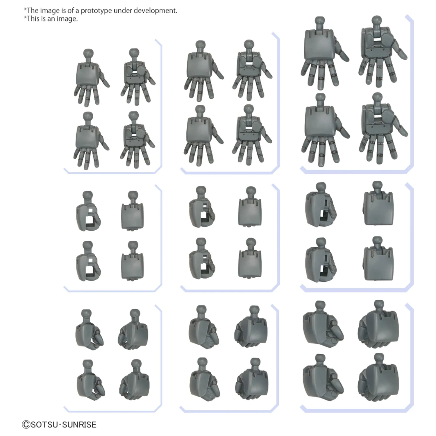 GUNDAM Option Parts Set Gunpla 4 (Build Hands Round) Model Kit product photo