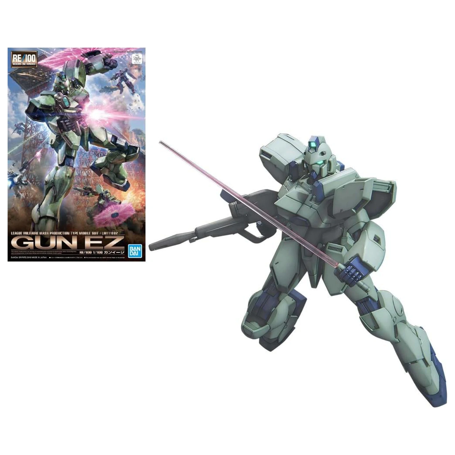 Gundam RE/100 1/100 Gun-EZ Model Kit product photo