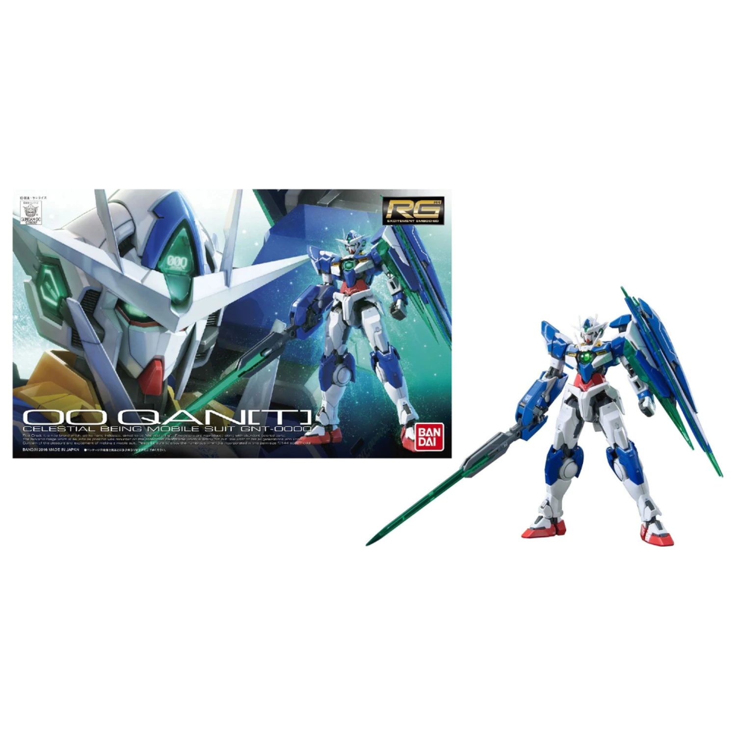 Gundam RG 1/144 00 Qant Model Kit product photo