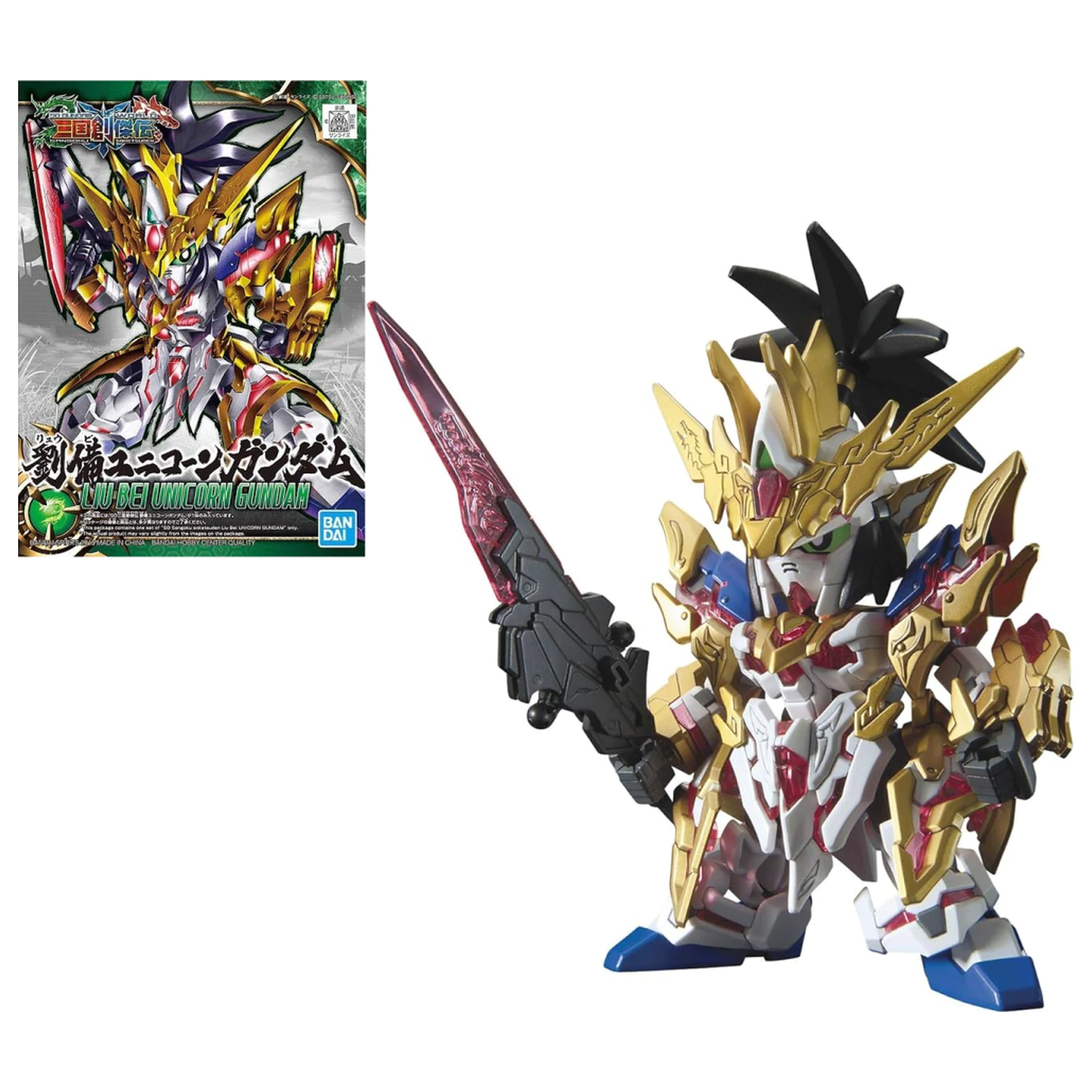 GUNDAM SD Sangoku Soketsuden Liu Bei Unicorn Gundam Model Kit product photo