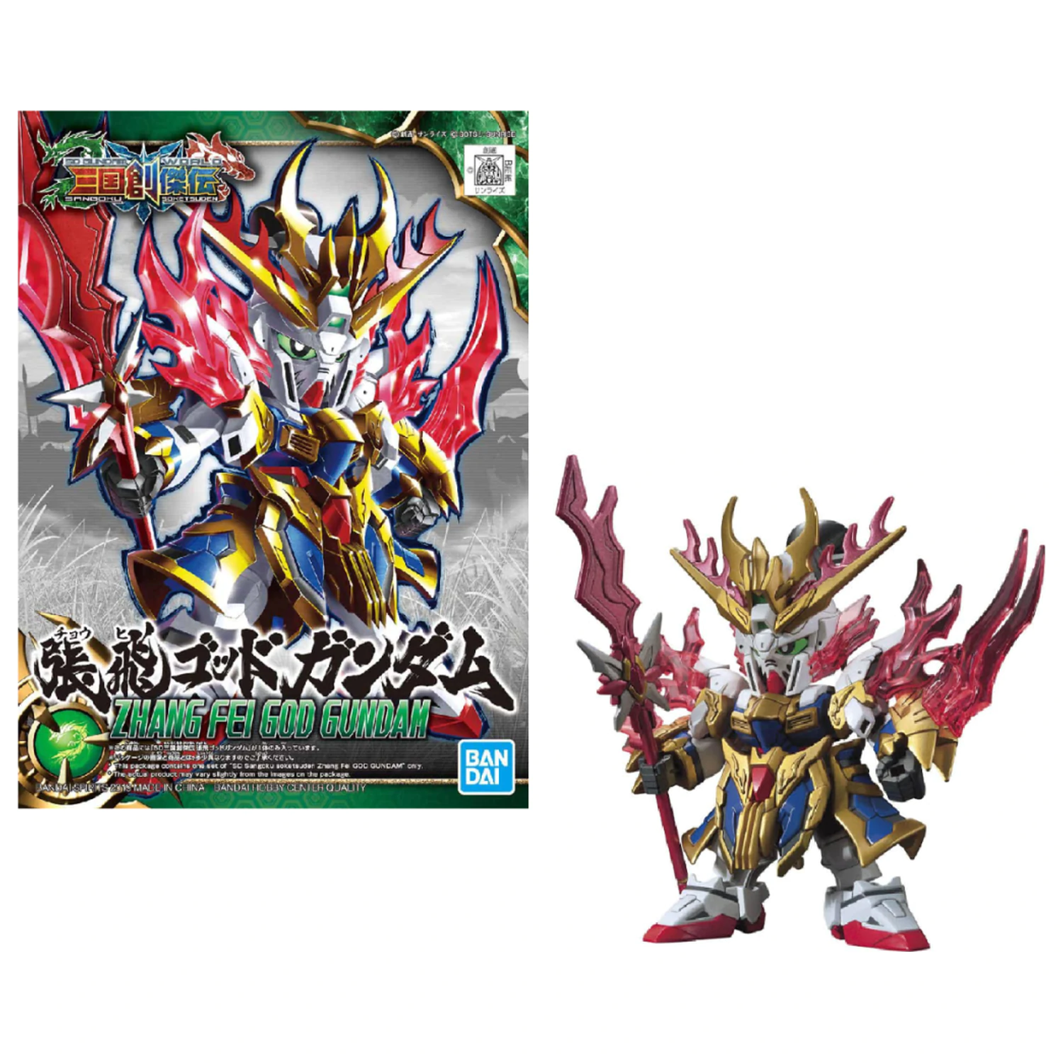 GUNDAM SD Sangoku Soketsuden Zhang Fei God Gundam Model Kit product photo