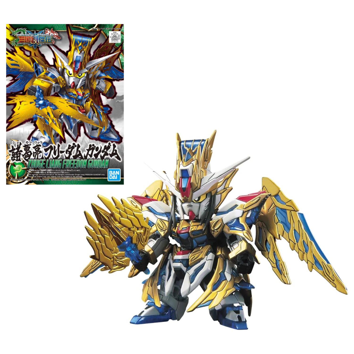 Gundam SD Sangoku Soketsuden Zhuge Liang Freedom Gundam Model Kit product photo