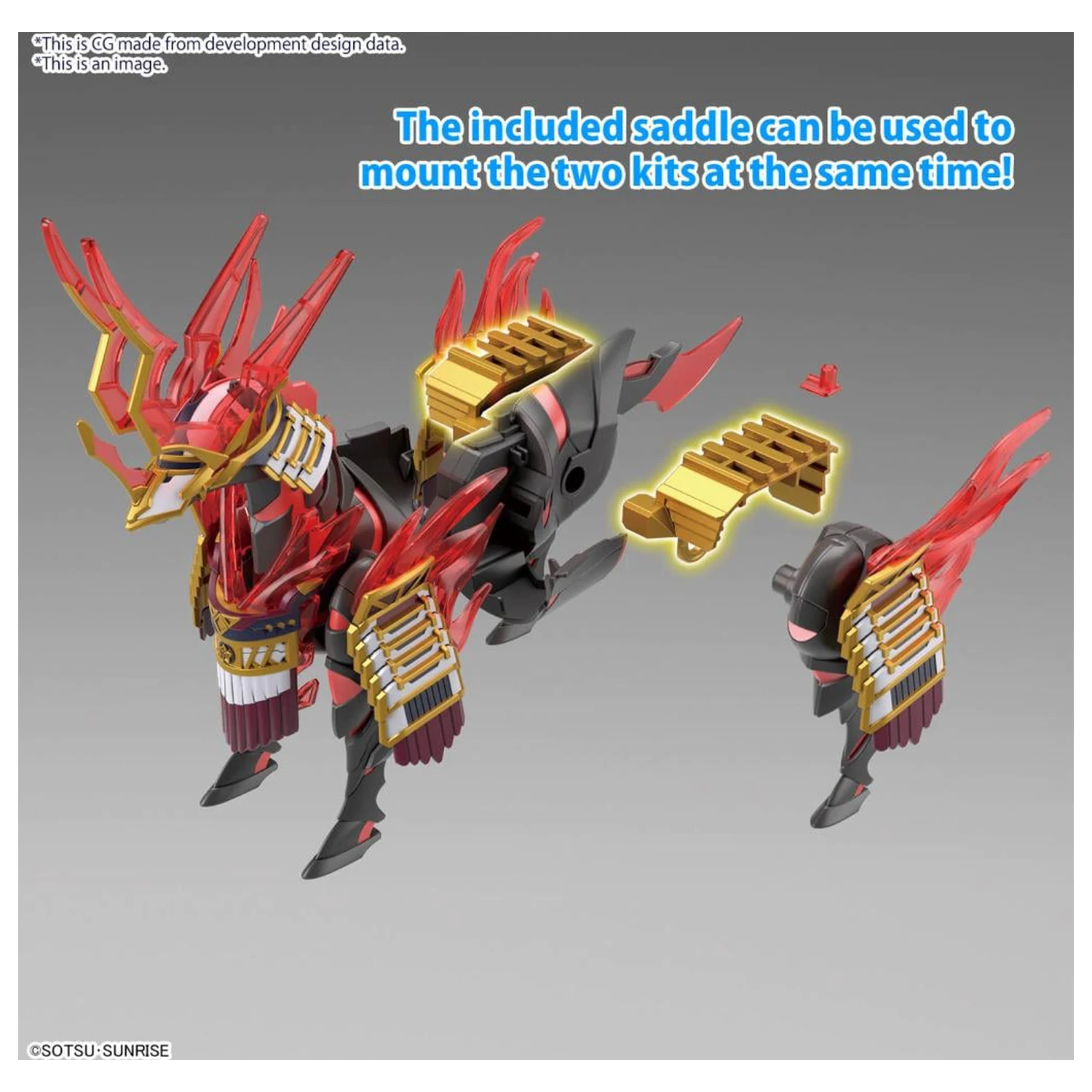 GUNDAM SDW Heroes Nobunaga's War Horse Model Kit product photo