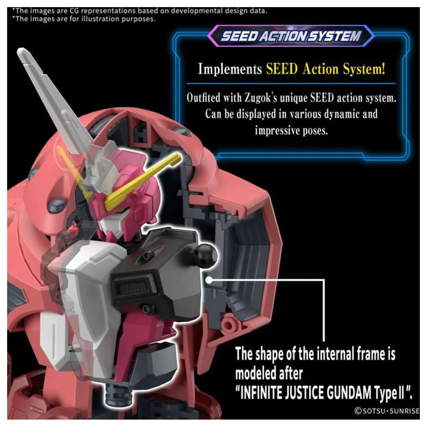 Gundam SEED Freedom MSM-07 ZGok Ver. Model kit HG 1/144 product photo