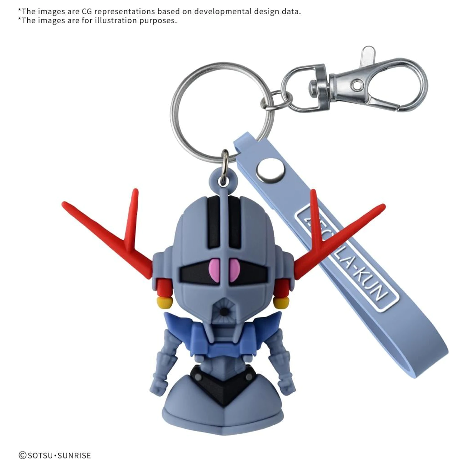 GUNDAM ZEOPLA-KUN 3D Rubber Mascot Keychain product photo
