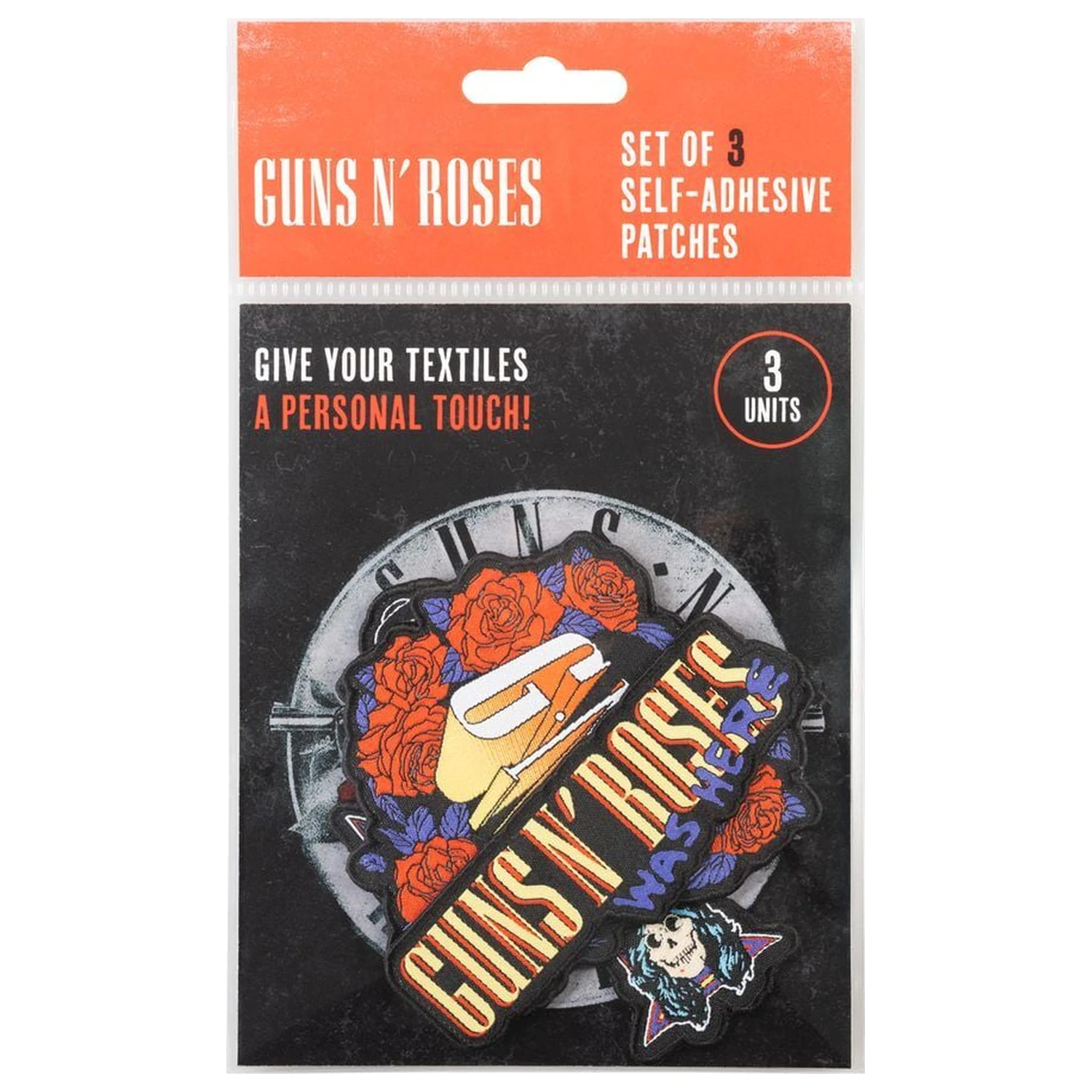 Guns N Roses set of 3 patches product photo