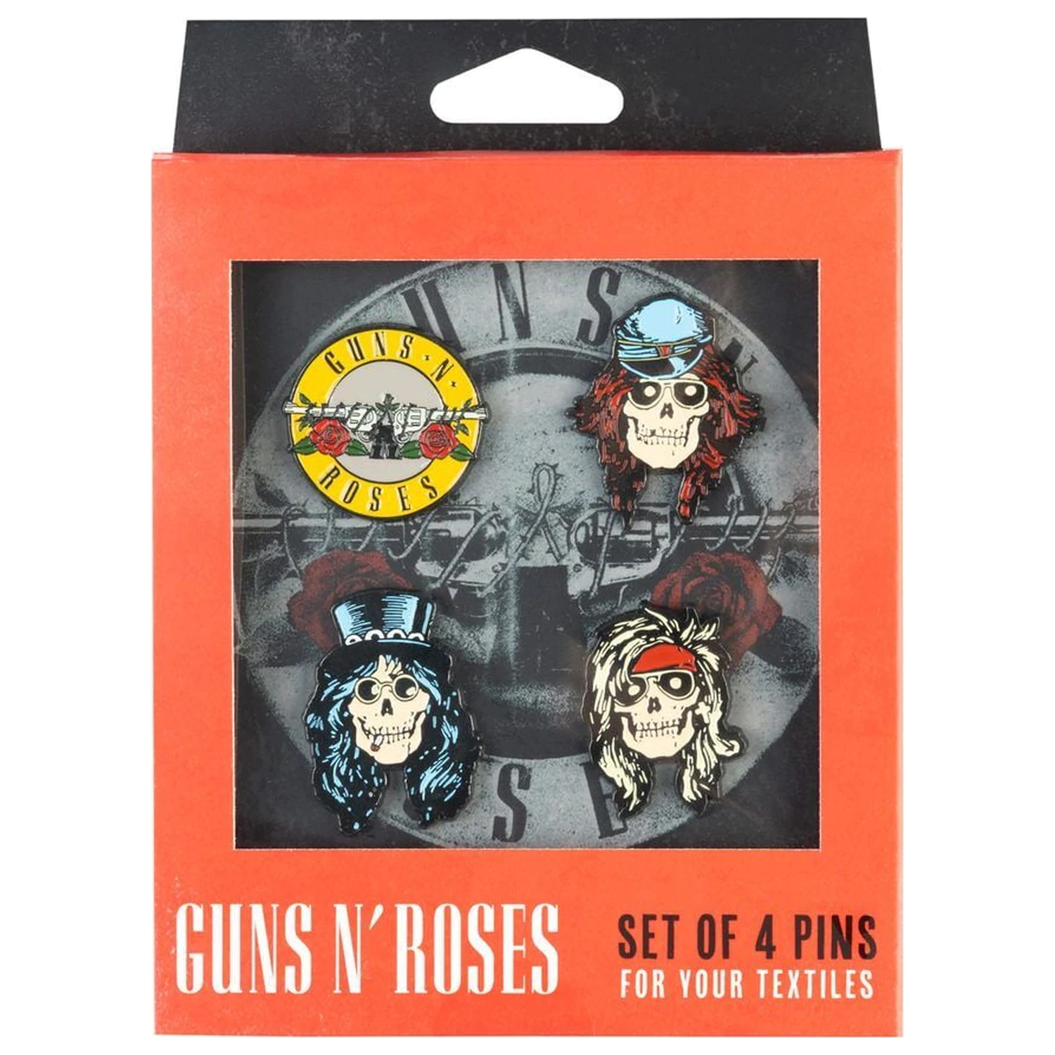 Guns N Roses set of 4 pins product photo