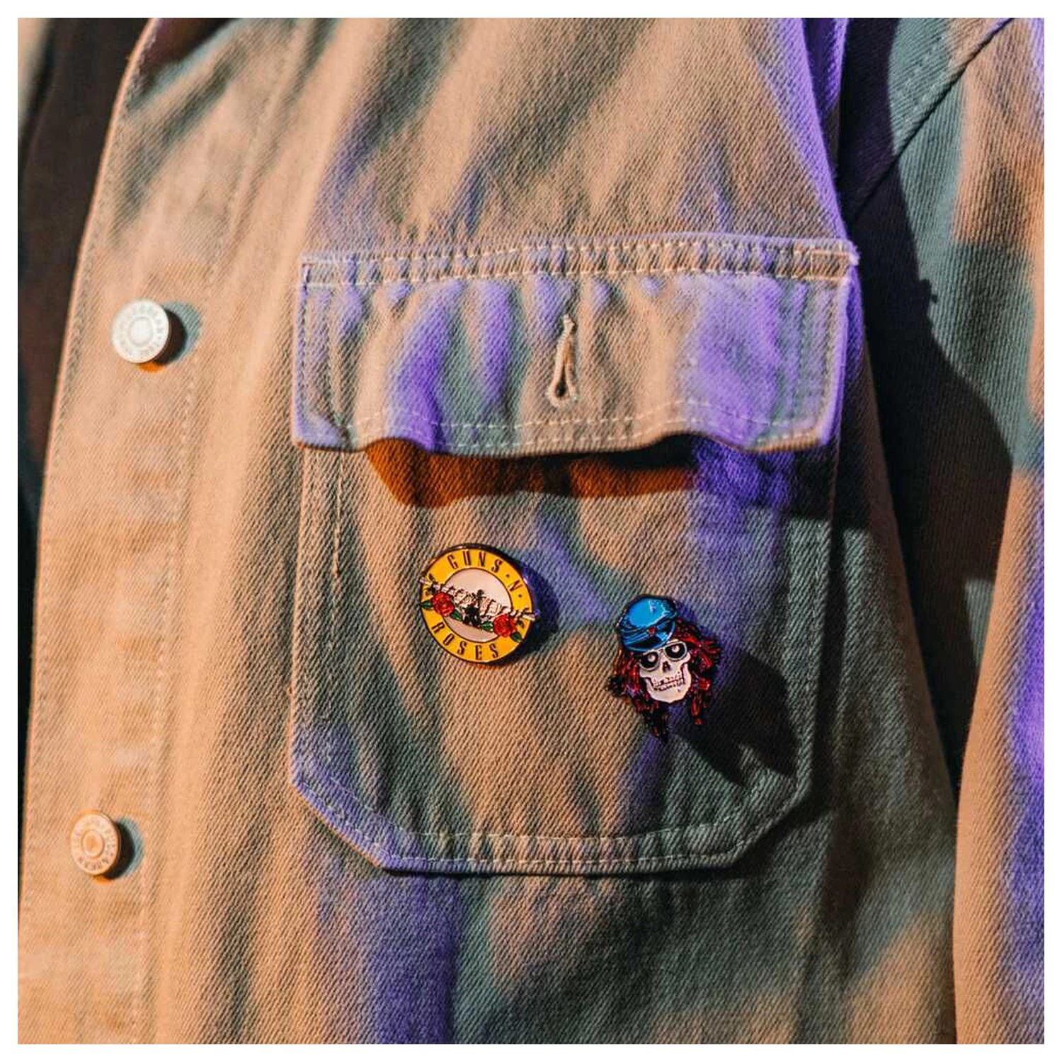 Guns N Roses set of 4 pins product photo