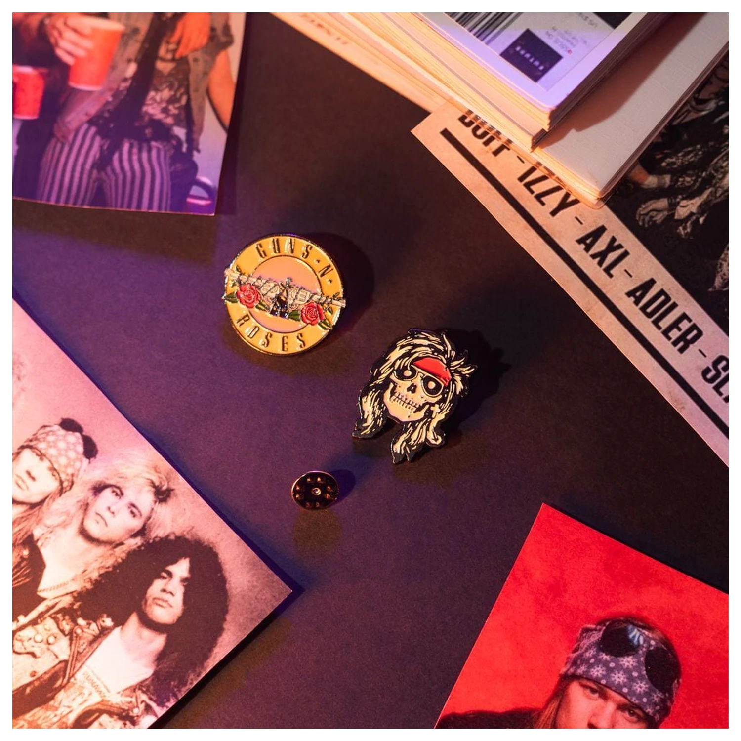 Guns N Roses set of 4 pins product photo