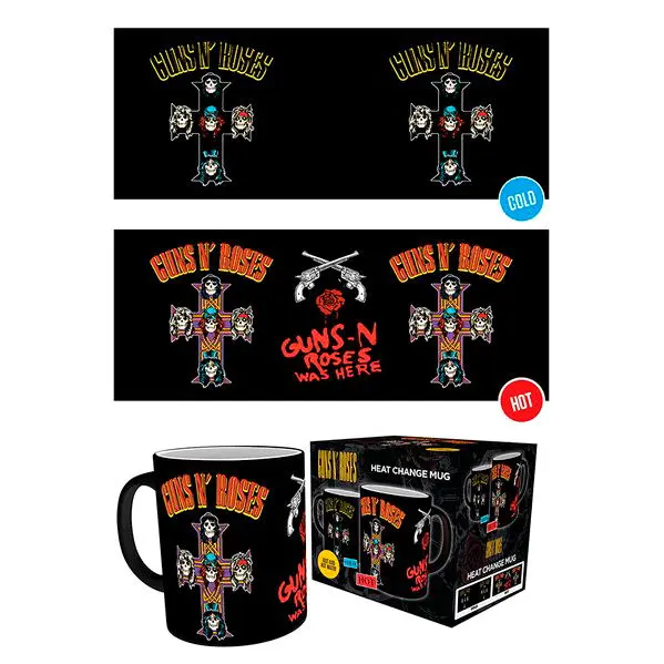 Guns N Roses Cross heat change mug product photo
