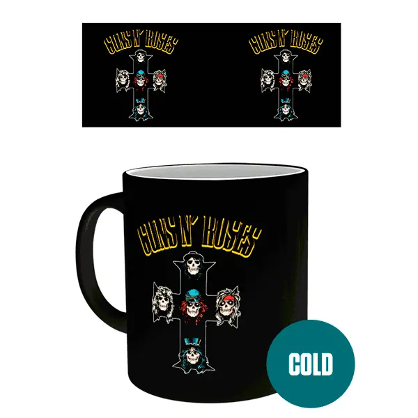 Guns N Roses Cross heat change mug product photo