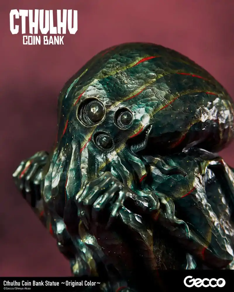 H.P. Lovecraft Cthulhu Mythos Coin Bank Statue Cthulhu (Original Color) 24 cm product photo