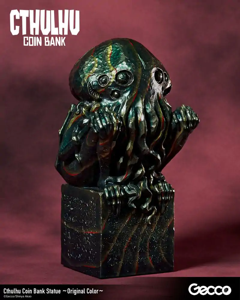 H.P. Lovecraft Cthulhu Mythos Coin Bank Statue Cthulhu (Original Color) 24 cm product photo