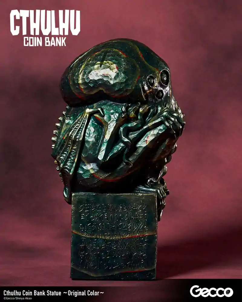 H.P. Lovecraft Cthulhu Mythos Coin Bank Statue Cthulhu (Original Color) 24 cm product photo