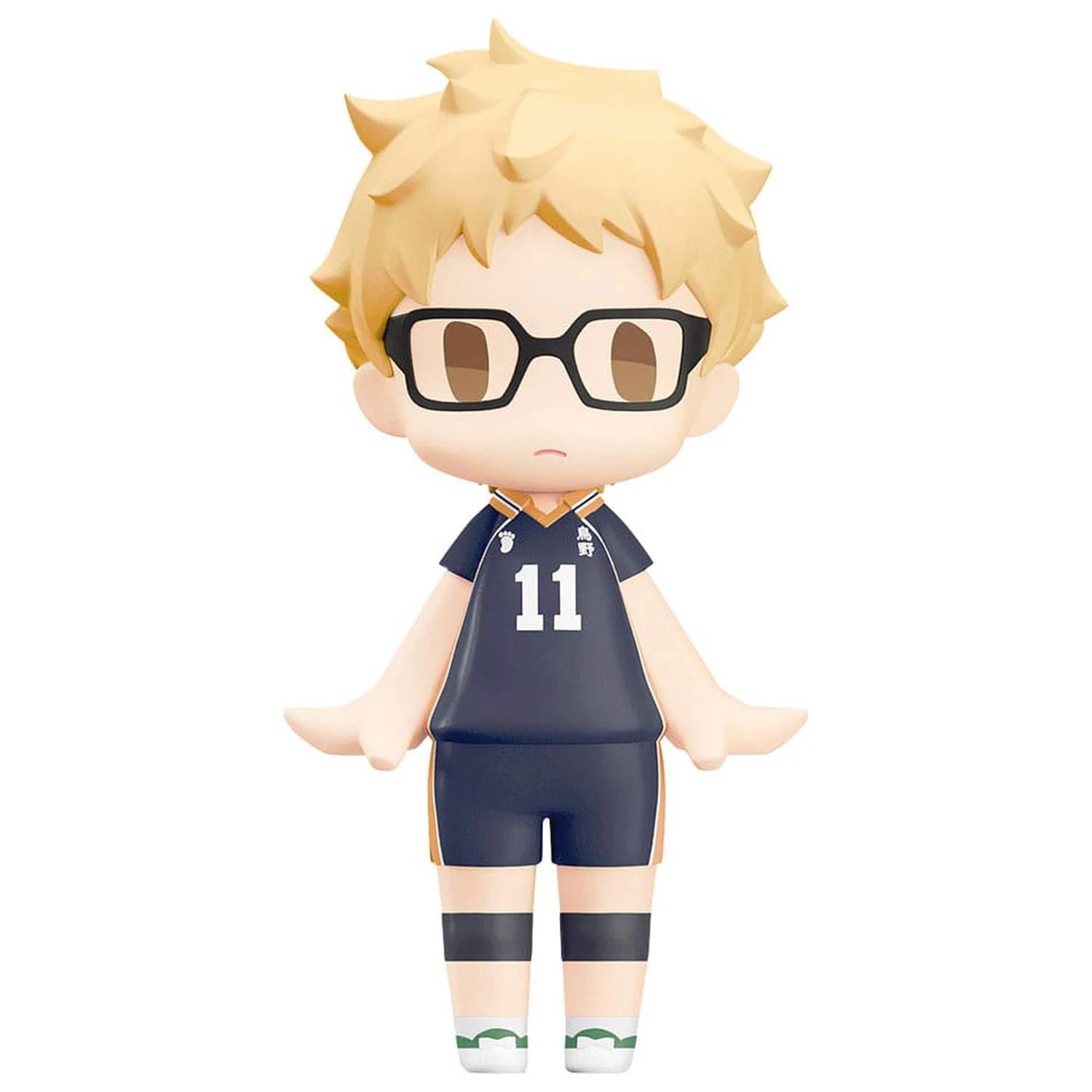 Haikyuu!! HELLO! GOOD SMILE Action Figure Kei Tsukishima 10 cm    product photo