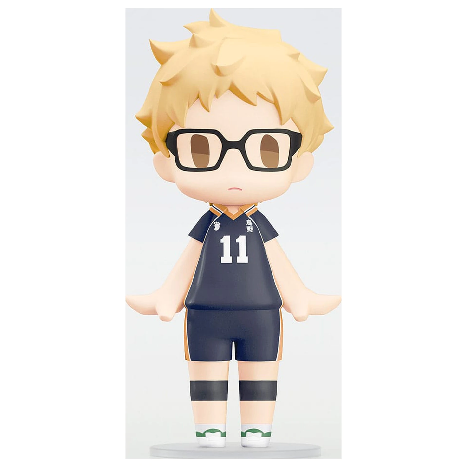 Haikyuu!! HELLO! GOOD SMILE Action Figure Kei Tsukishima 10 cm    product photo